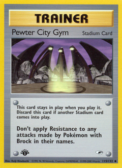 Pewter City Gym card art