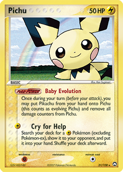 Pichu card art