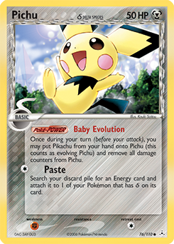 Pichu δ card art