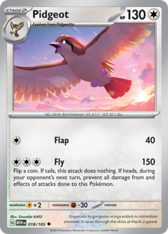 Pidgeot card art