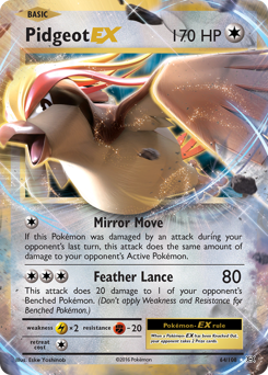 Pidgeot-EX card art