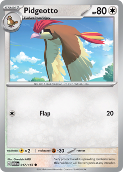 Pidgeotto card art