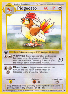 Pidgeotto card art
