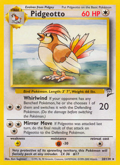 Pidgeotto card art