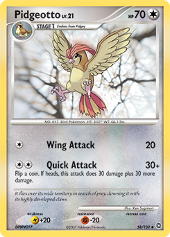 Pidgeotto card art