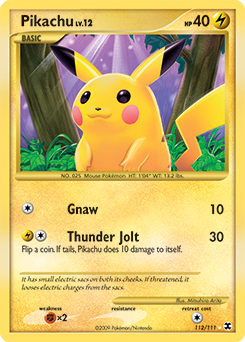 Pikachu card art