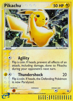 Pikachu card art