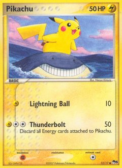 Pikachu card art