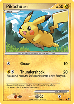 Pikachu card art