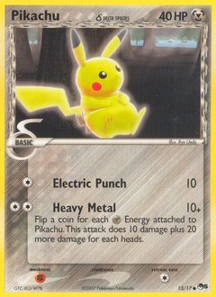 Pikachu δ card art