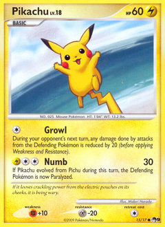 Pikachu card art
