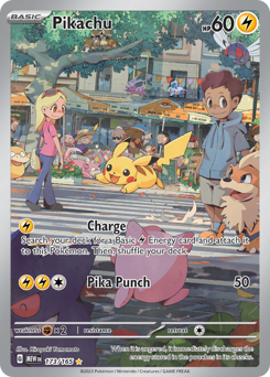Pikachu card art