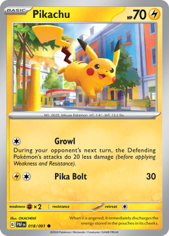 Pikachu card art