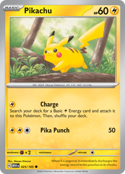 Pikachu card art