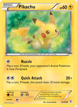 Pikachu card art