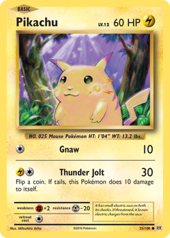 Pikachu card art