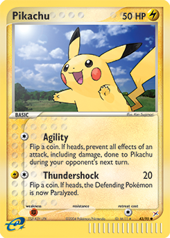 Pikachu card art