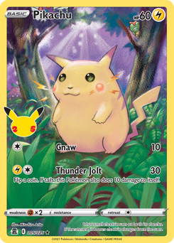 Pikachu card art