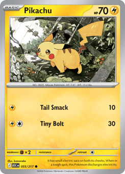 Pikachu card art