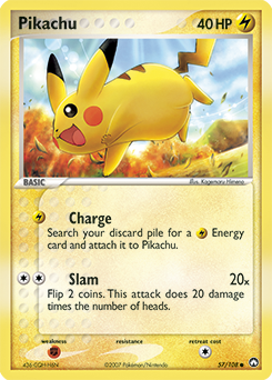 Pikachu card art