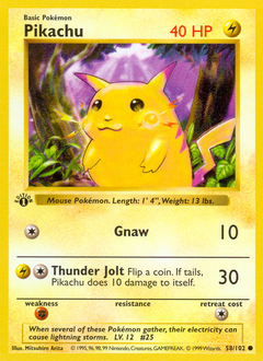 Pikachu card art