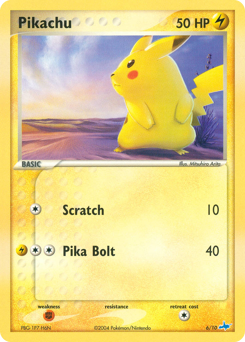 Pikachu card art