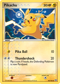 Pikachu card art