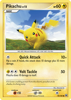 Pikachu card art