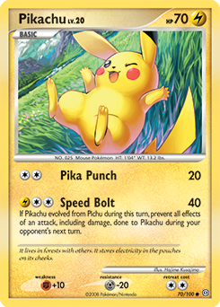 Pikachu card art