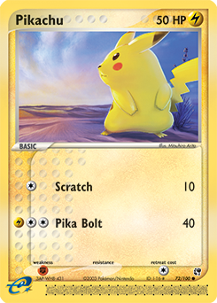 Pikachu card art