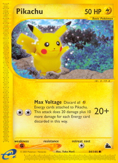Pikachu card art