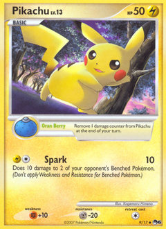 Pikachu card art