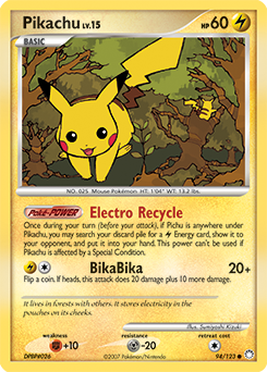 Pikachu card art
