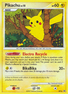 Pikachu card art