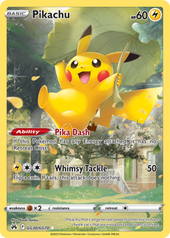 Pikachu card art