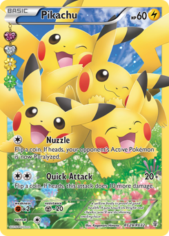 Pikachu card art