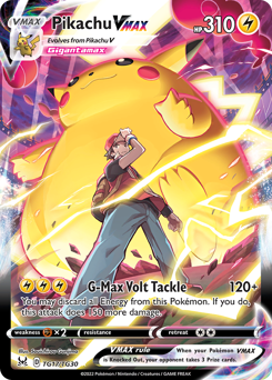 Pikachu VMAX card art