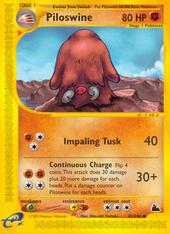 Piloswine card art