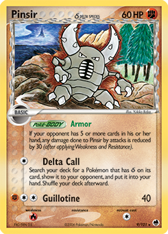 Pinsir δ card art