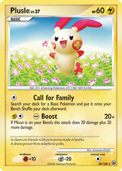 Plusle card art