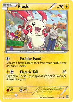 Plusle card art