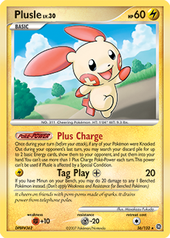 Plusle card art