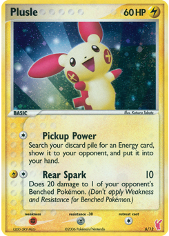 Plusle card art