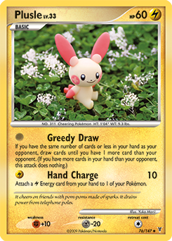 Plusle card art