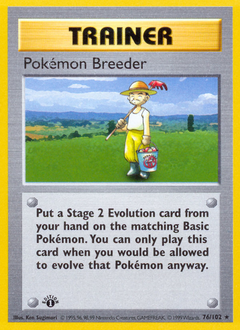 Pokémon Breeder card art