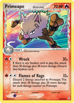 Primeape δ card art