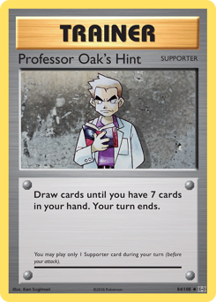 Professor Oak's Hint card art