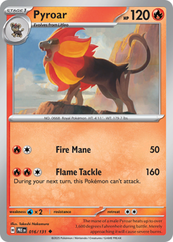 Pyroar card art