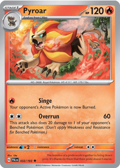Pyroar card art