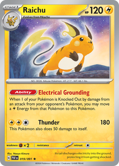 Raichu card art